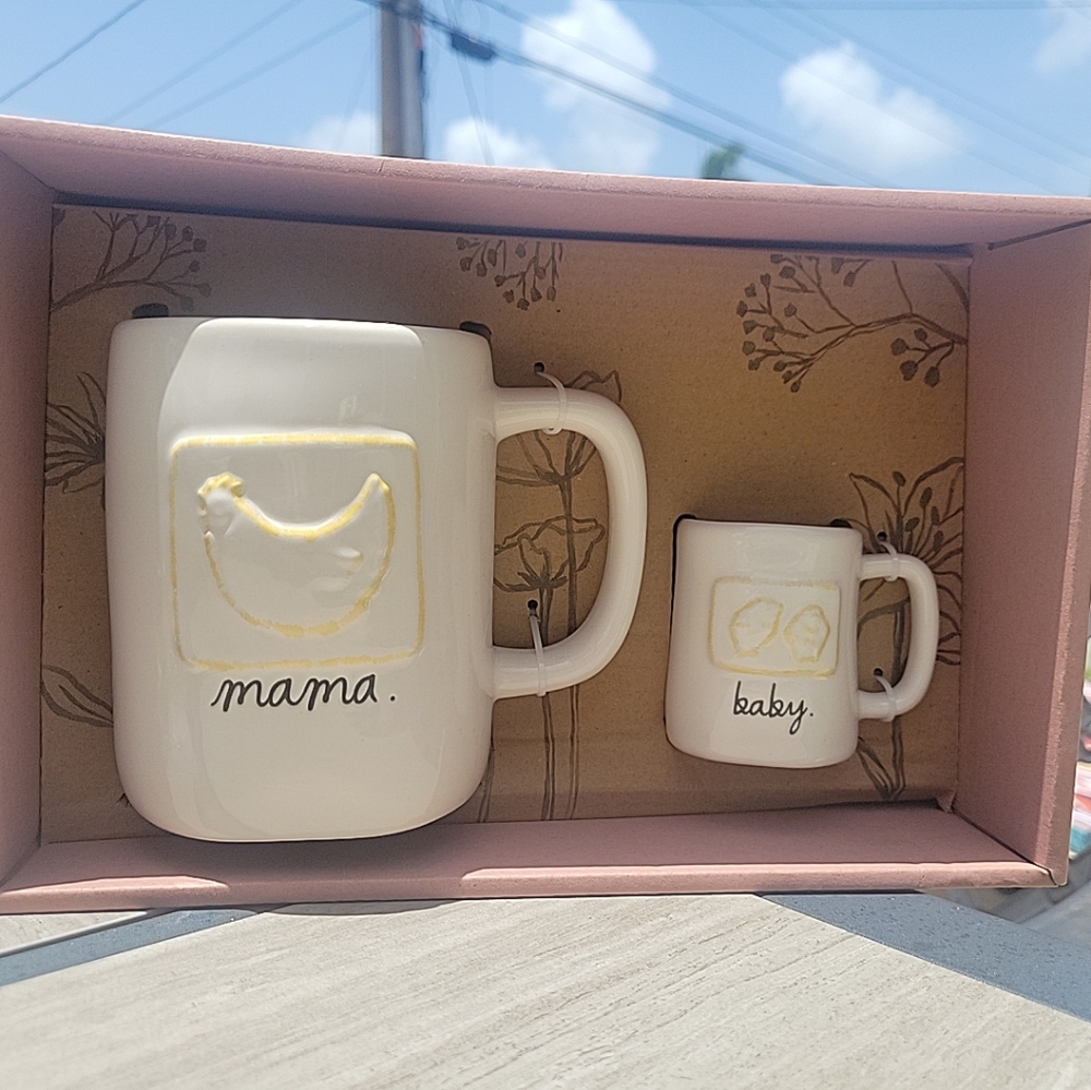 Rae Dunn Mama Baby Chick Set